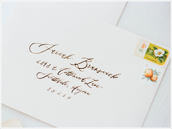 Calligraphy Envelope Wedding Invitation